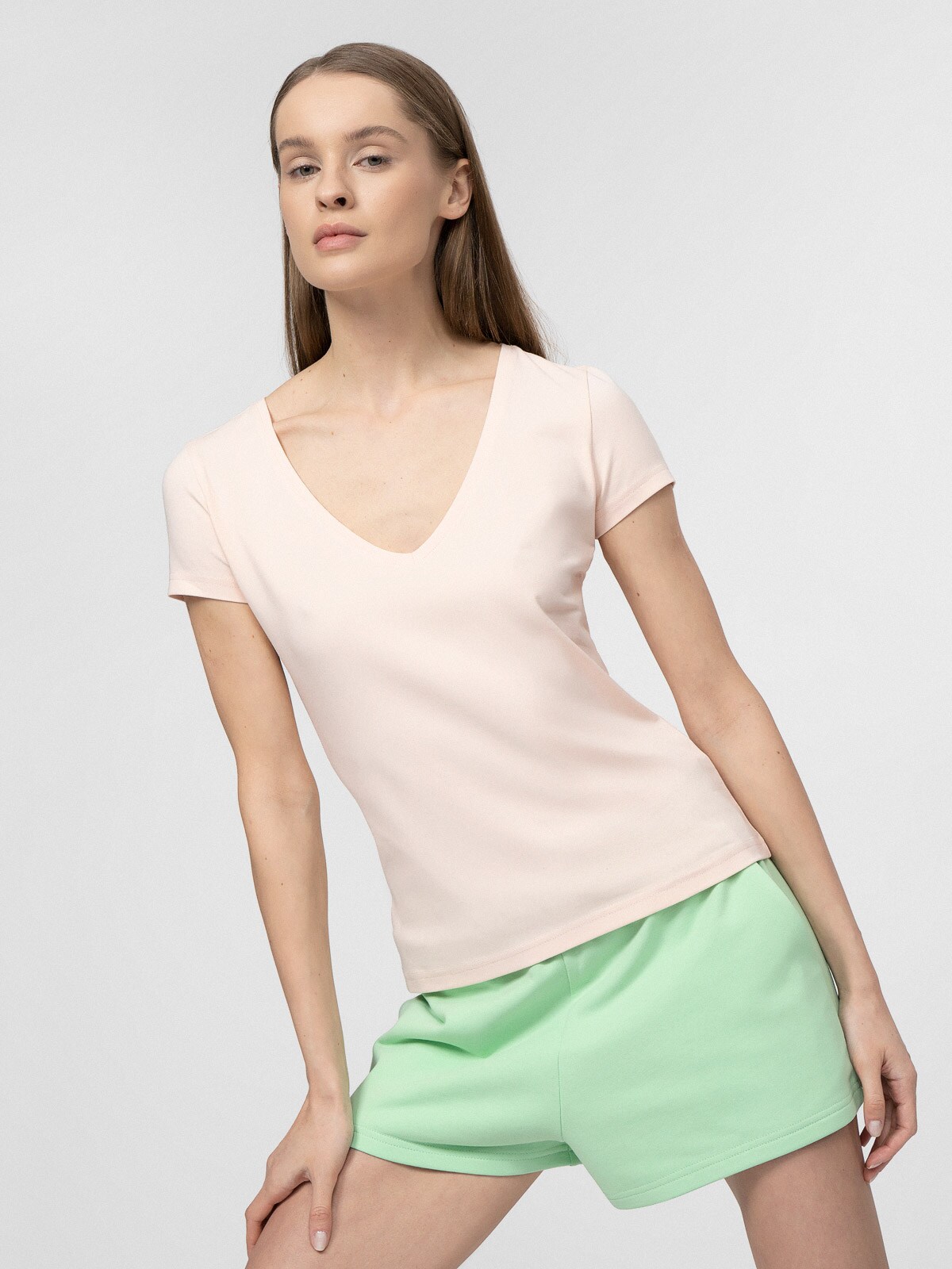 Tricou slim neted pentru femei