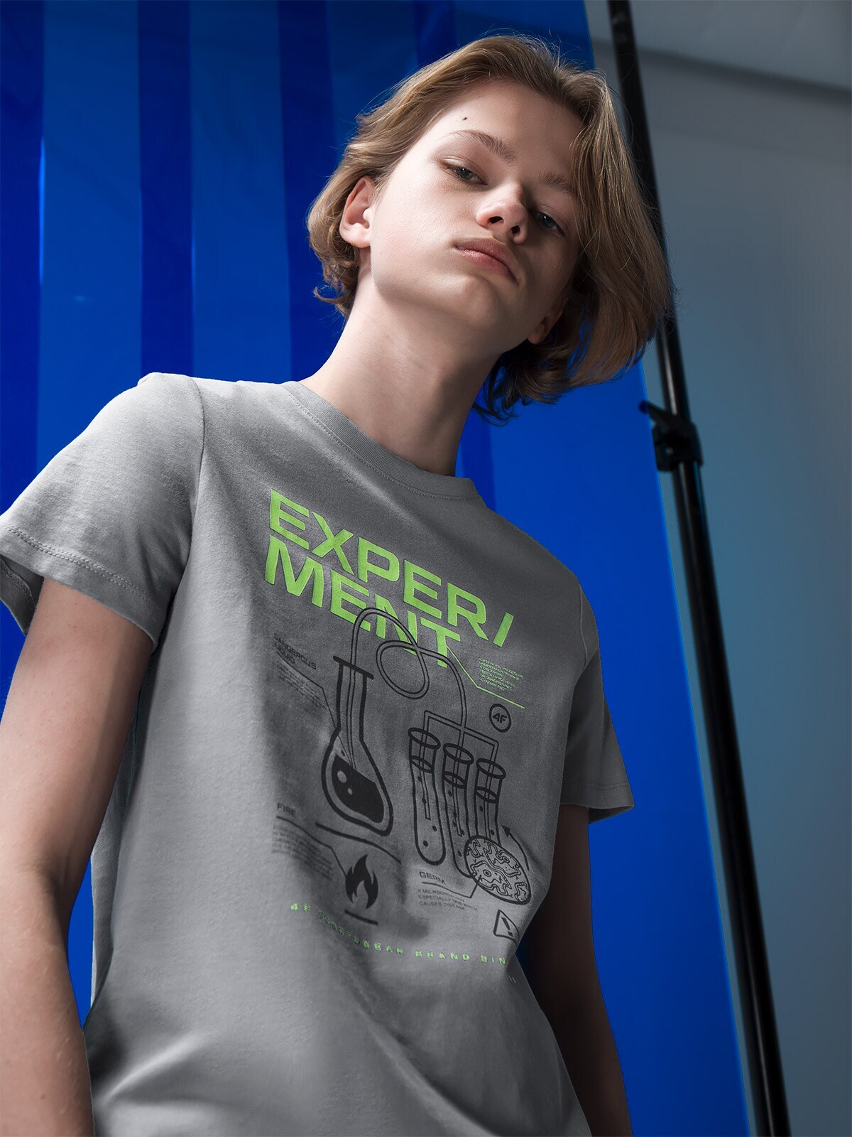 Tricou cu imprimeu care strălucește în întuneric pentru băieți