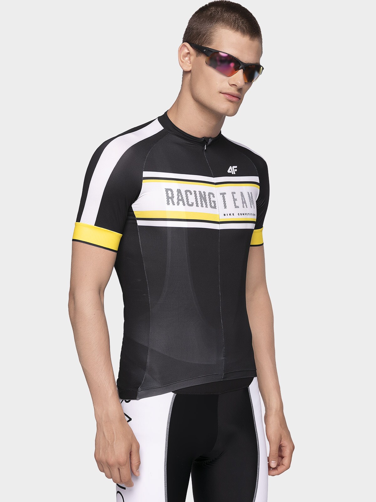 Tricou de bicicletă pentru bărbați RKM152 - negru intens