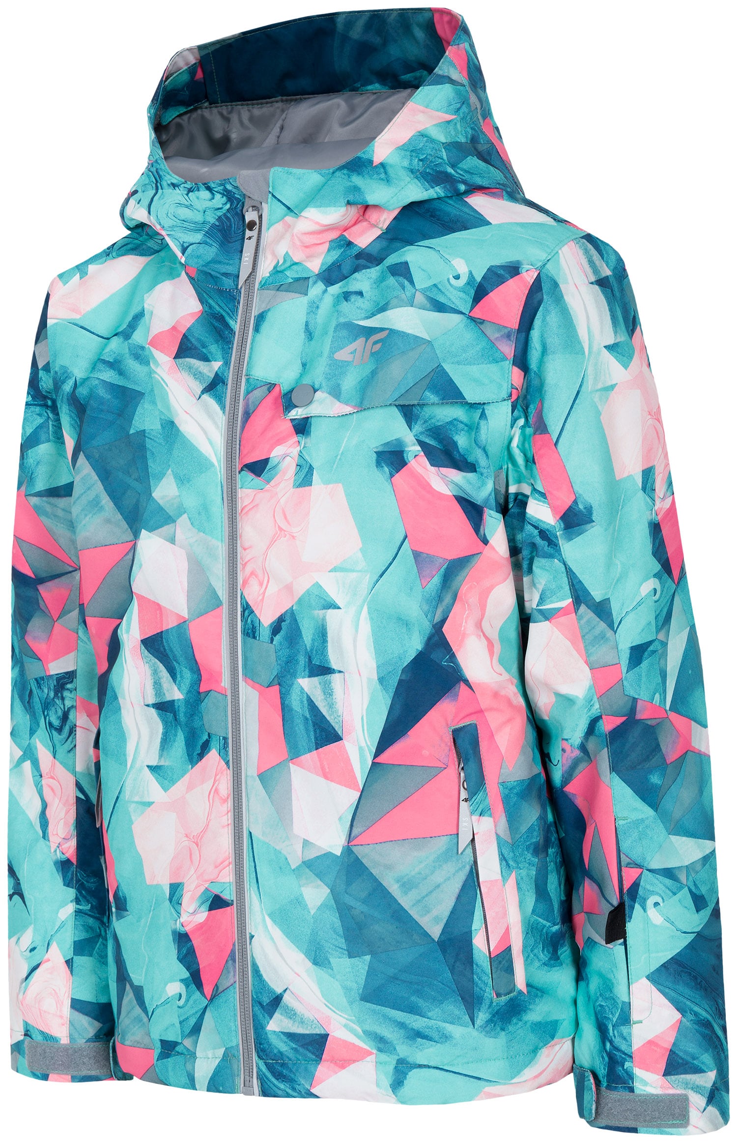 Jachetă de schi pentru copii mici (fete) JKUDN301 - mentă