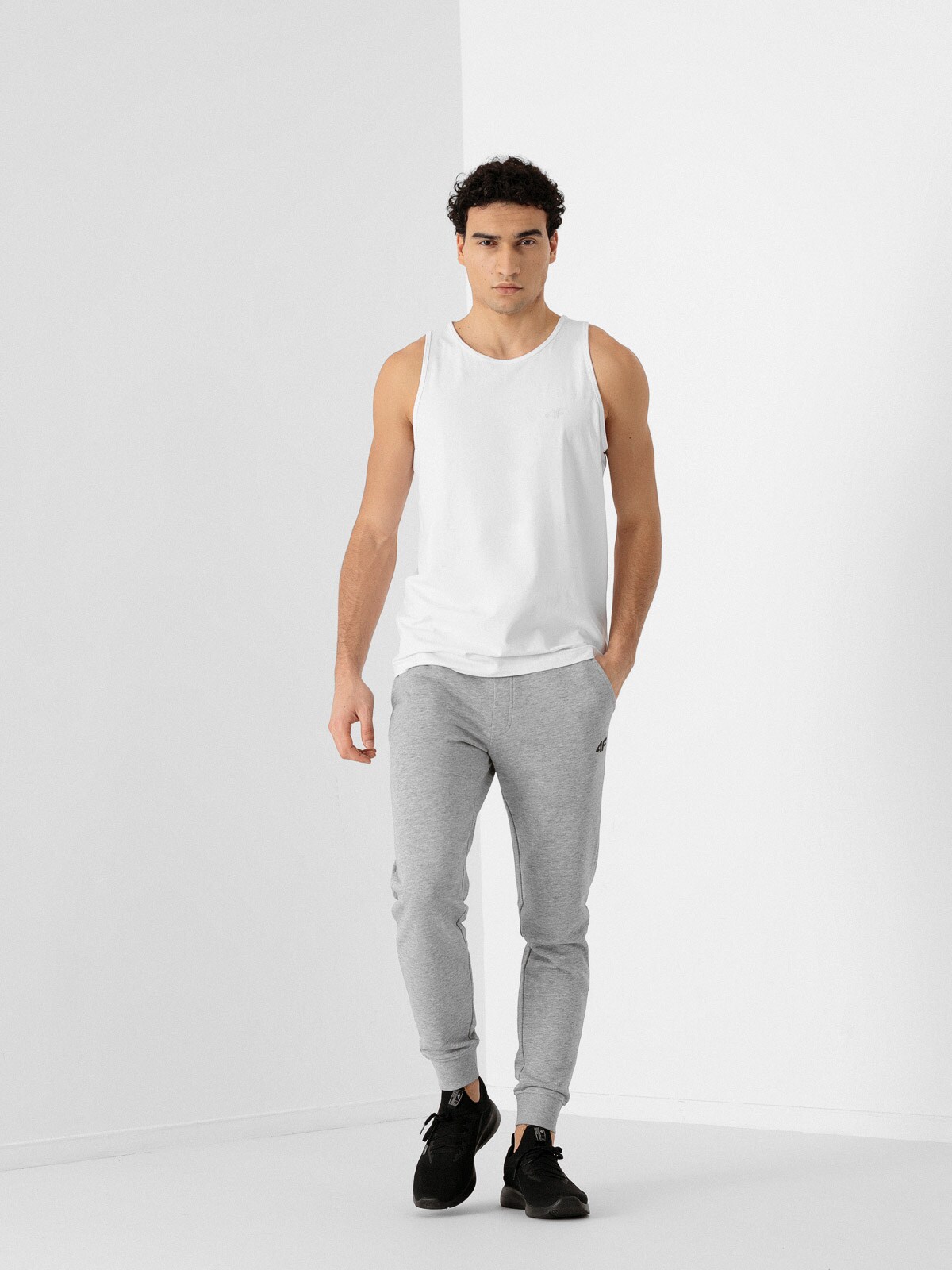 Pantaloni jogger de molton pentru bărbați